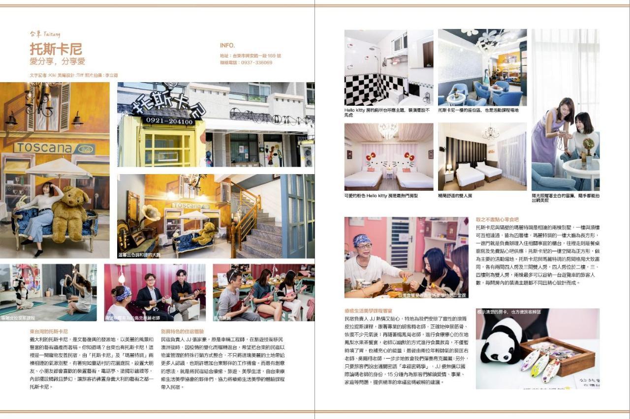 台東民宿托斯卡尼療癒館toscana Mary 親子寵物友善可包棟卡拉ok自動麻將 T'ai-tung Exterior foto
